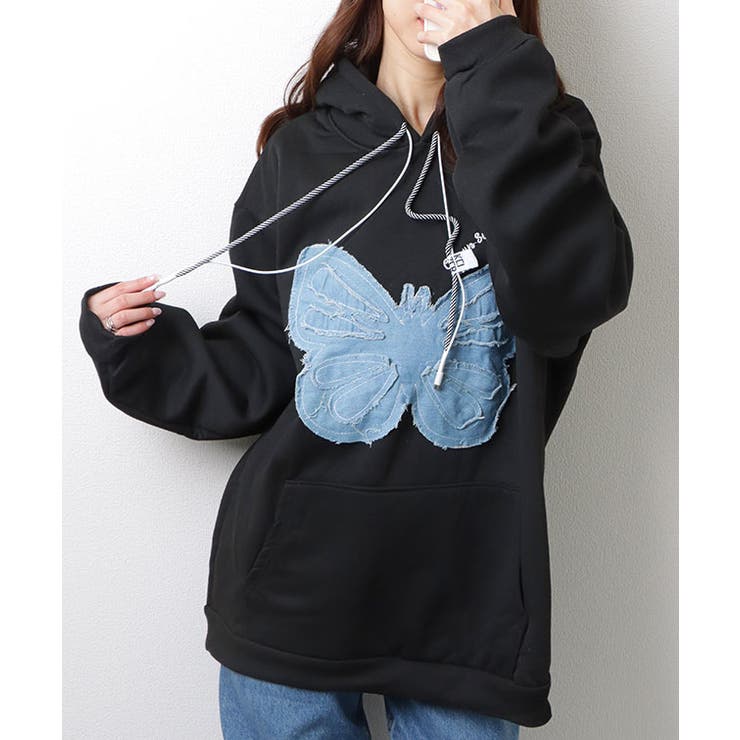 バタフライワッペン 刺繍 プルオーバー | レースレディース  | 詳細画像6 