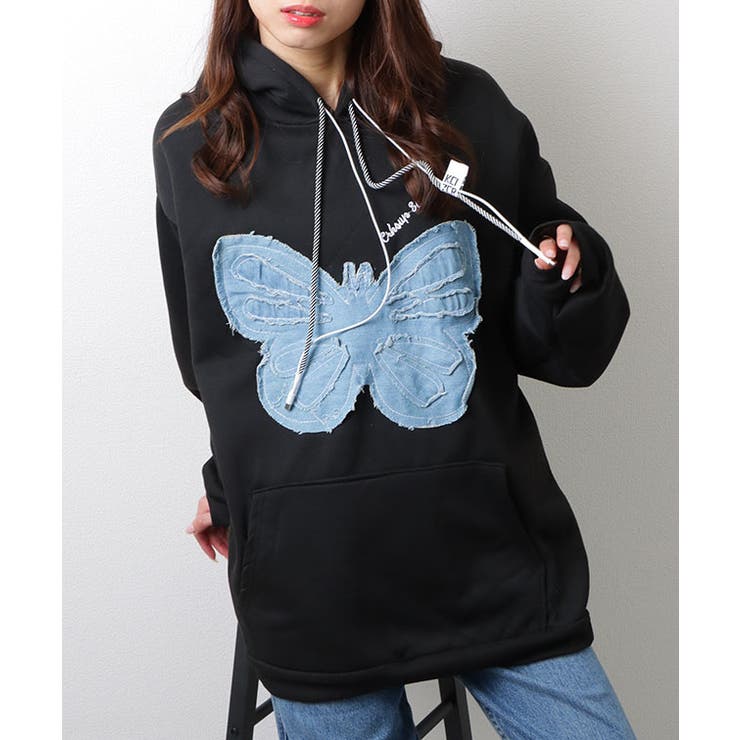 バタフライワッペン 刺繍 プルオーバー | レースレディース  | 詳細画像8 