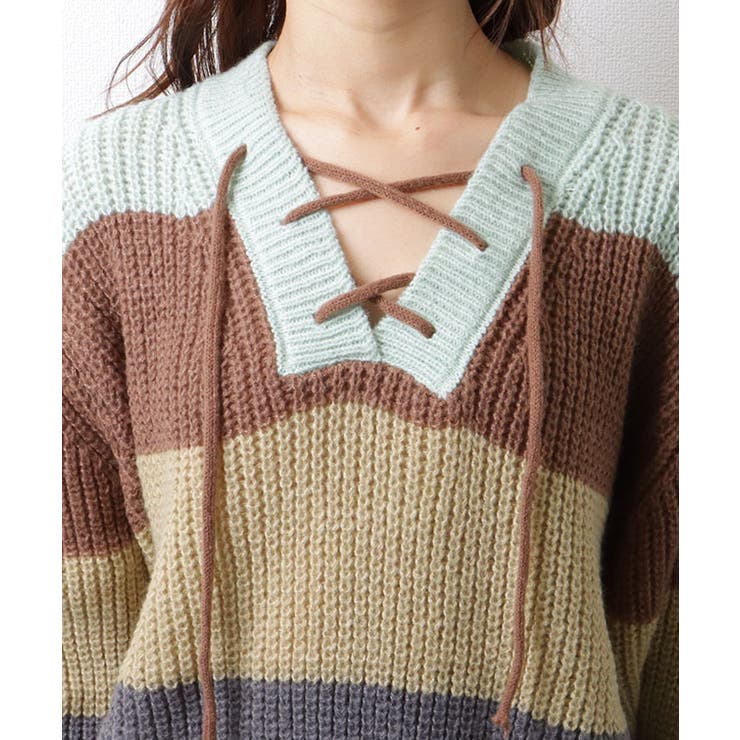 ボーダー 配色 レースアップ | レースレディース  | 詳細画像13 