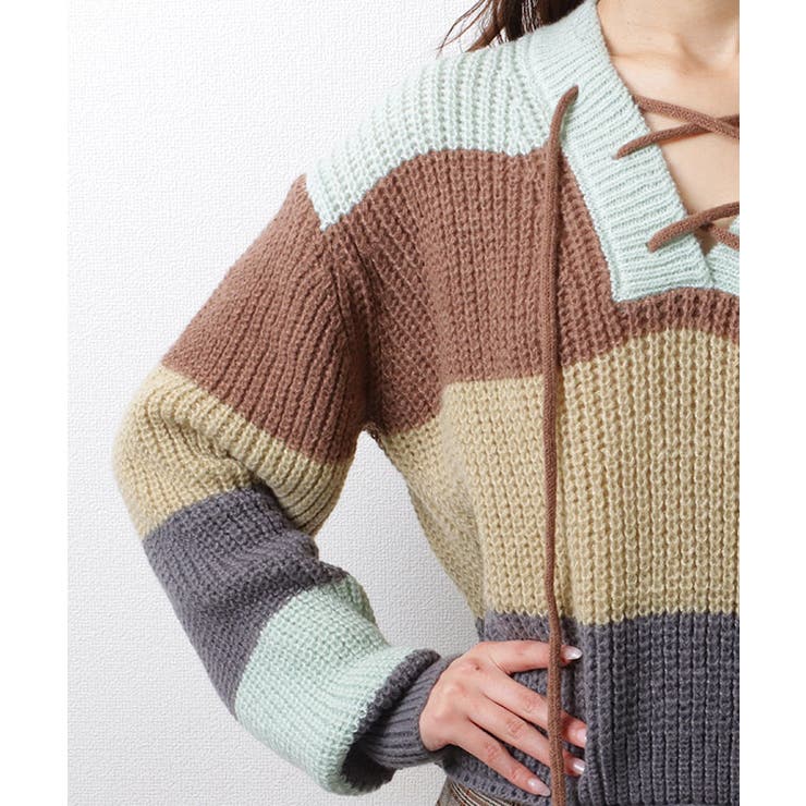 ボーダー 配色 レースアップ | レースレディース  | 詳細画像15 