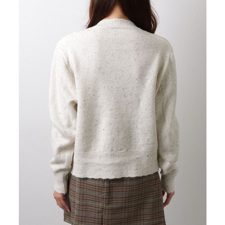 リボン 金ボタン スカラップネック[品番：LCLW0007895]｜レース