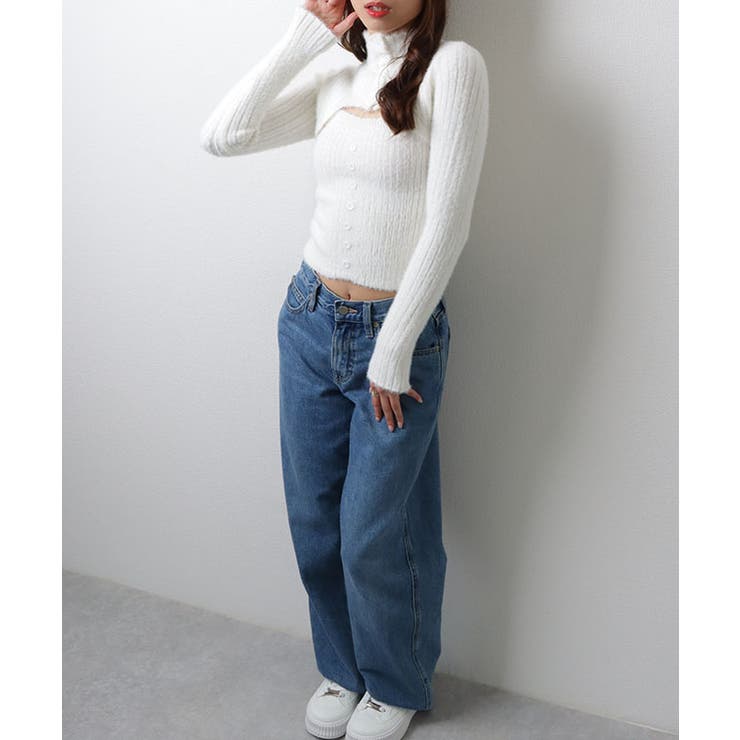 カットアウト シャギー フロントボタン | レースレディース  | 詳細画像15 