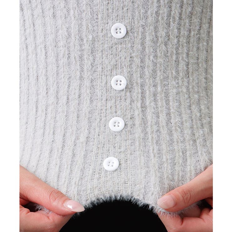 カットアウト シャギー フロントボタン | レースレディース  | 詳細画像20 