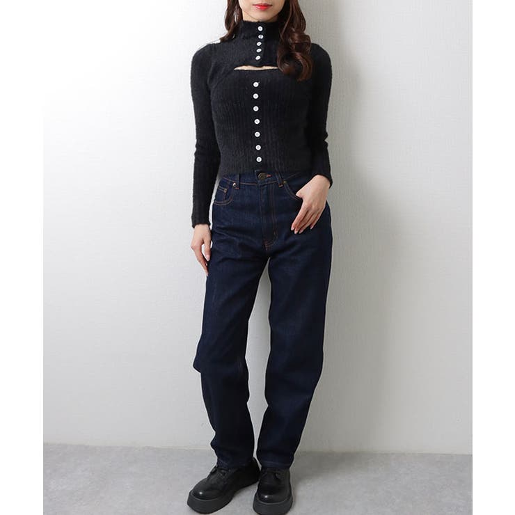 カットアウト シャギー フロントボタン | レースレディース  | 詳細画像5 