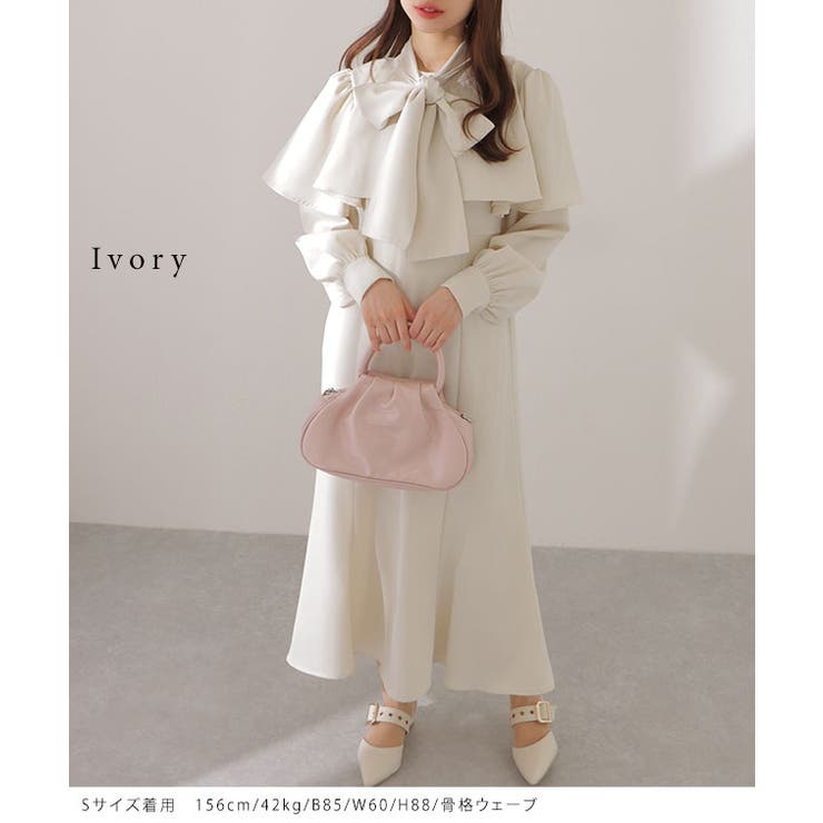 ケープカラー ボウタイ付き ロング | レースレディース  | 詳細画像12 