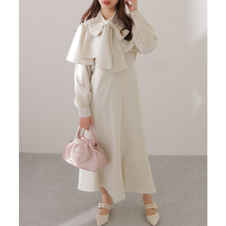 ケープカラー ボウタイ付き ロング | レースレディース  | 詳細画像13 