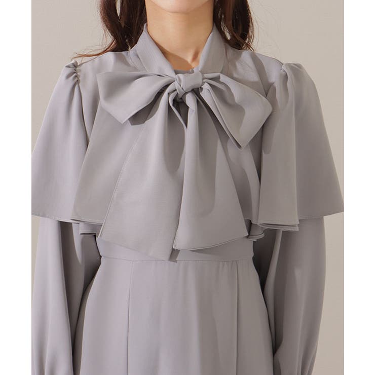 ケープカラー ボウタイ付き ロング | レースレディース  | 詳細画像17 