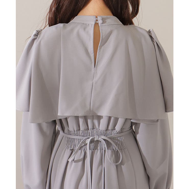 ケープカラー ボウタイ付き ロング | レースレディース  | 詳細画像18 