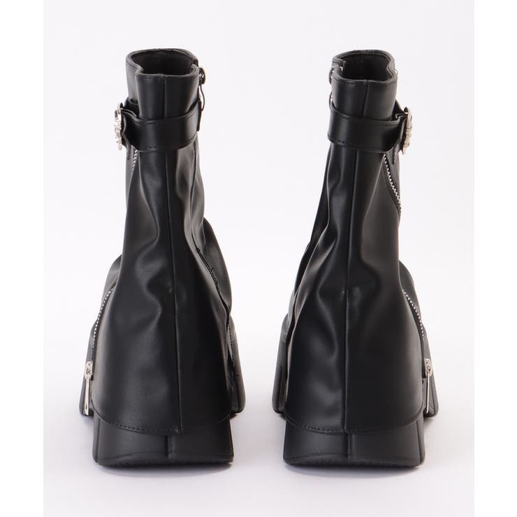 レザー調 カバー風 厚底 | レースレディース  | 詳細画像18 