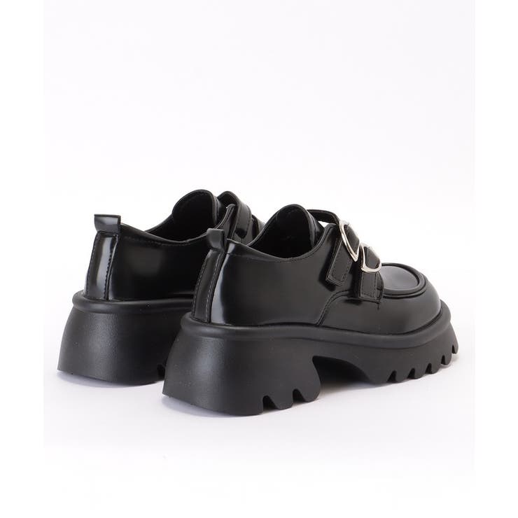 melt the lady ブラックレザー厚底ローファー melt the lady ブラックレザー厚底ローファー