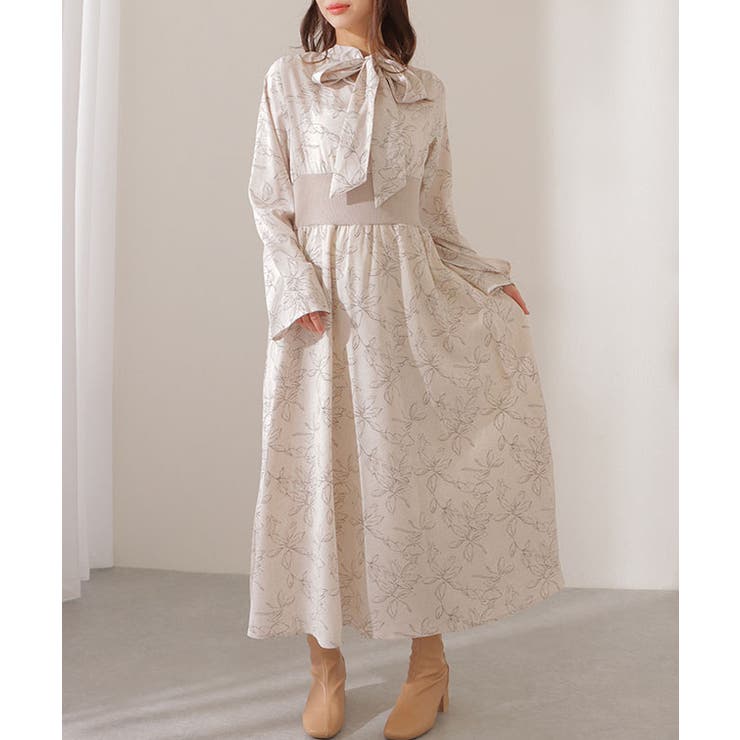 バック ギャザー ボウタイ付き | レースレディース  | 詳細画像14 