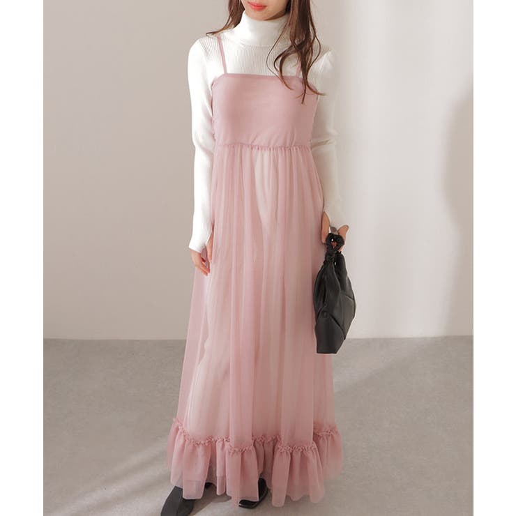 【2点セット】リブニット バックリボン チュール | レースレディース  | 詳細画像13 