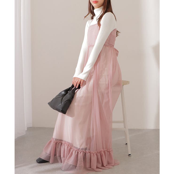 【2点セット】リブニット バックリボン チュール | レースレディース  | 詳細画像16 