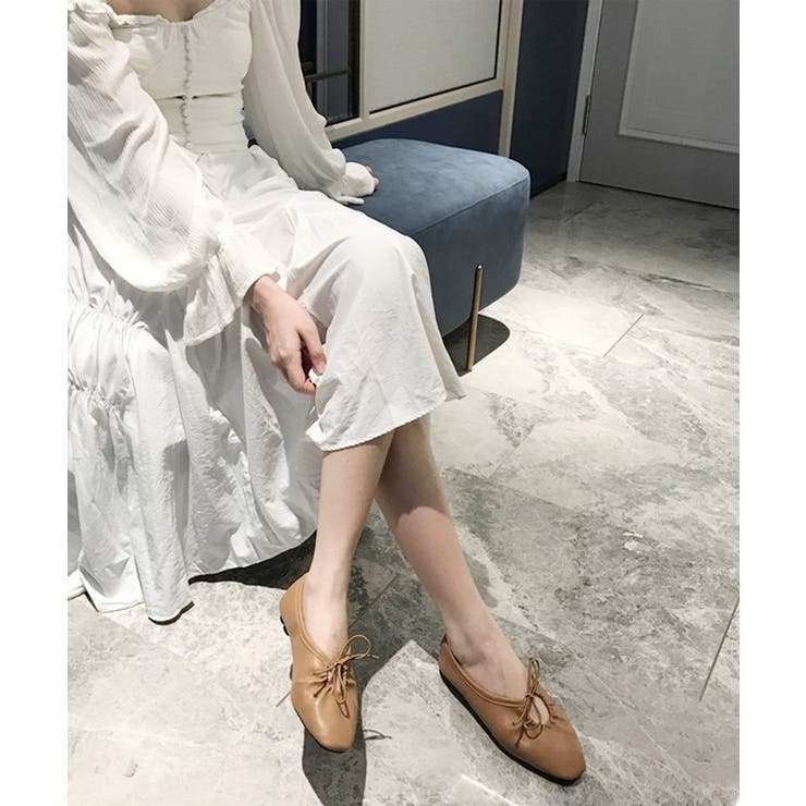 レザー調 アーモンドトゥ リボン | レースレディース  | 詳細画像10 