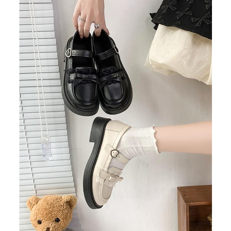 フリル リボン レザー調 | レースレディース  | 詳細画像12 