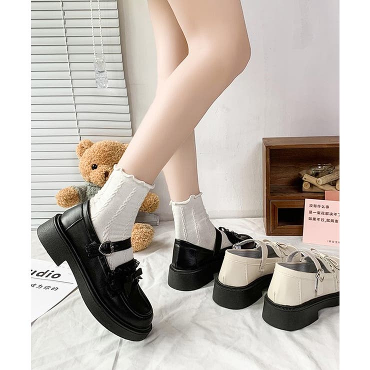 フリル リボン レザー調 | レースレディース  | 詳細画像8 