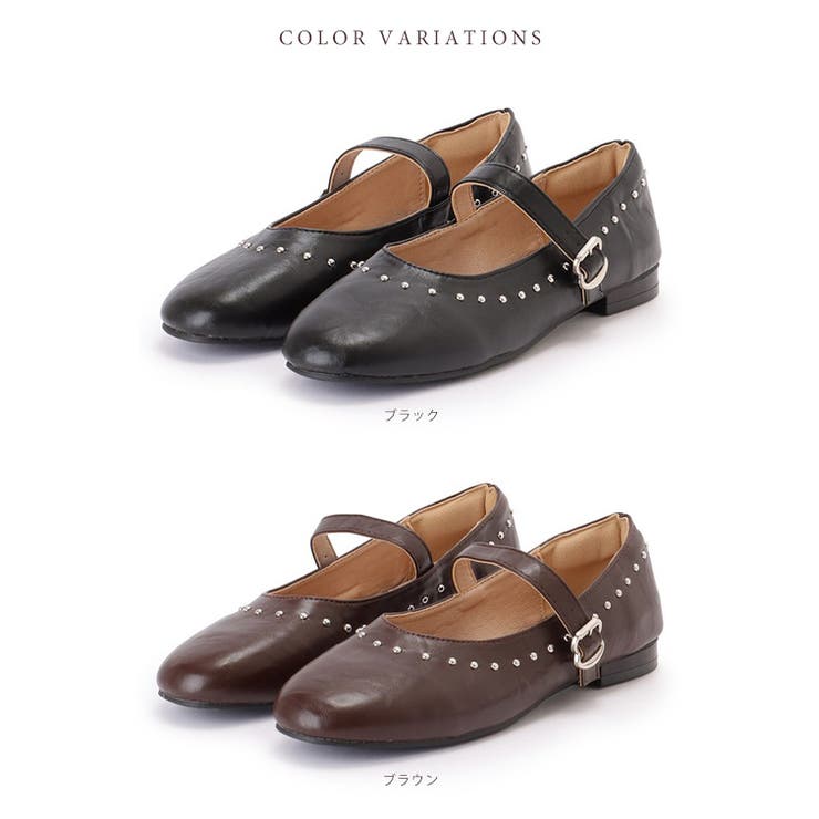 レザー調 スタッズ付き ラウンド | レースレディース  | 詳細画像2 