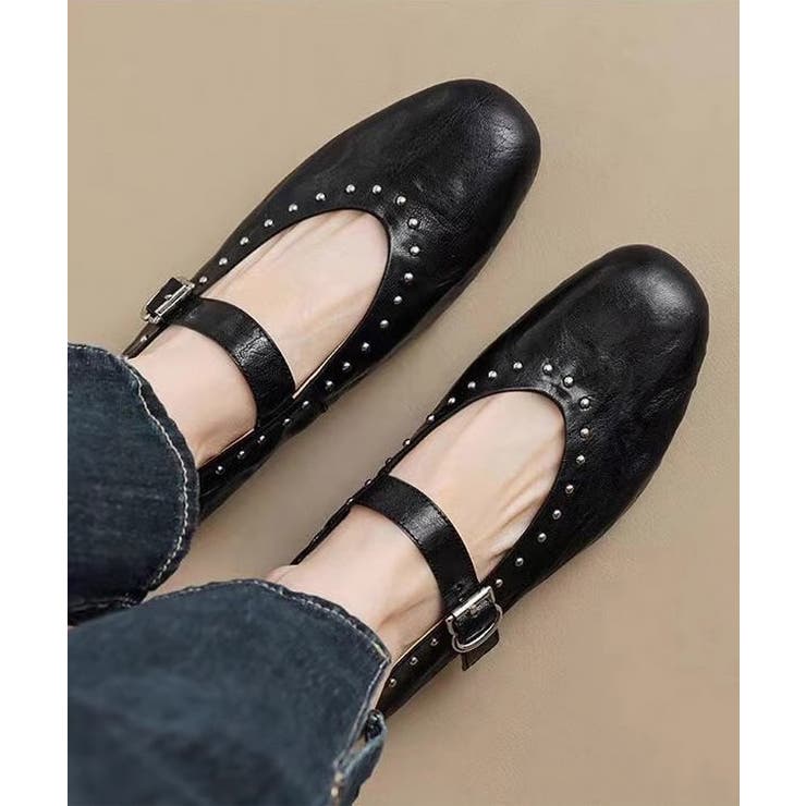 レザー調 スタッズ付き ラウンド | レースレディース  | 詳細画像4 