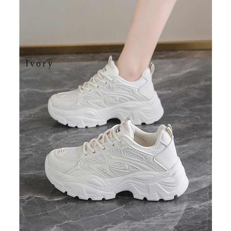 配色 プルストラップ付き 厚底 | レースレディース  | 詳細画像7 