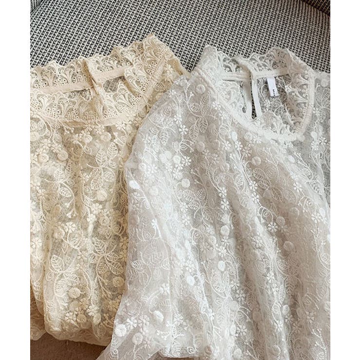 シアー 花柄 レース | レースレディース  | 詳細画像13 