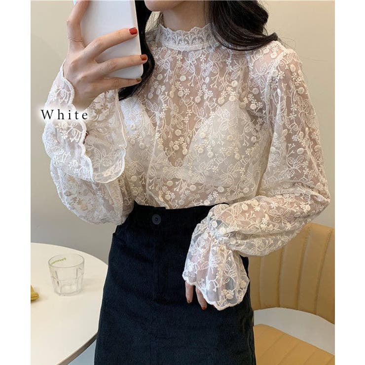 シアー 花柄 レース | レースレディース  | 詳細画像7 