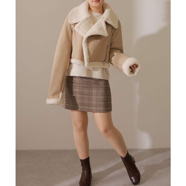 襟 ボア切り替え レザー調 | レースレディース  | 詳細画像10 