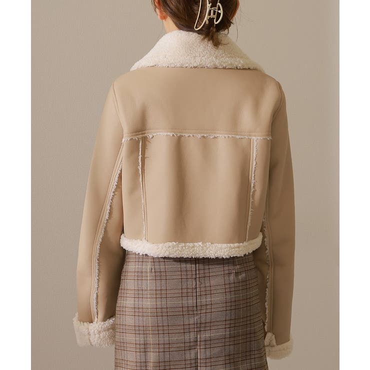 襟 ボア切り替え レザー調 | レースレディース  | 詳細画像16 