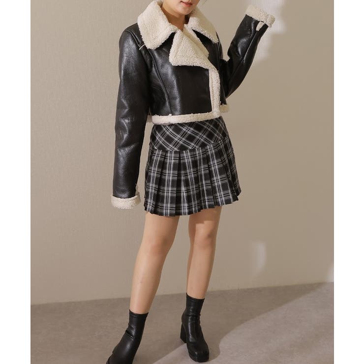 襟 ボア切り替え レザー調 | レースレディース  | 詳細画像7 