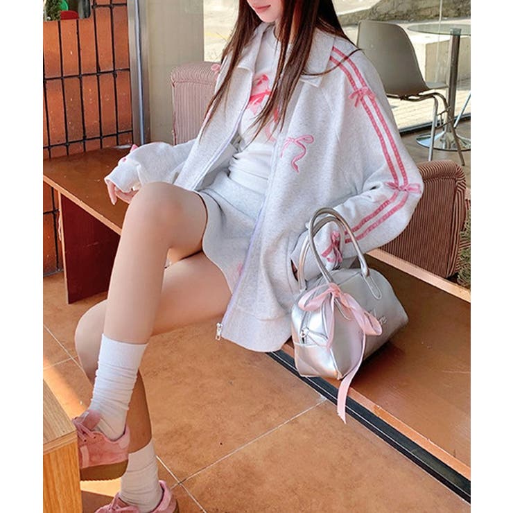 リボン付き ライン ジップアップ | レースレディース  | 詳細画像10 