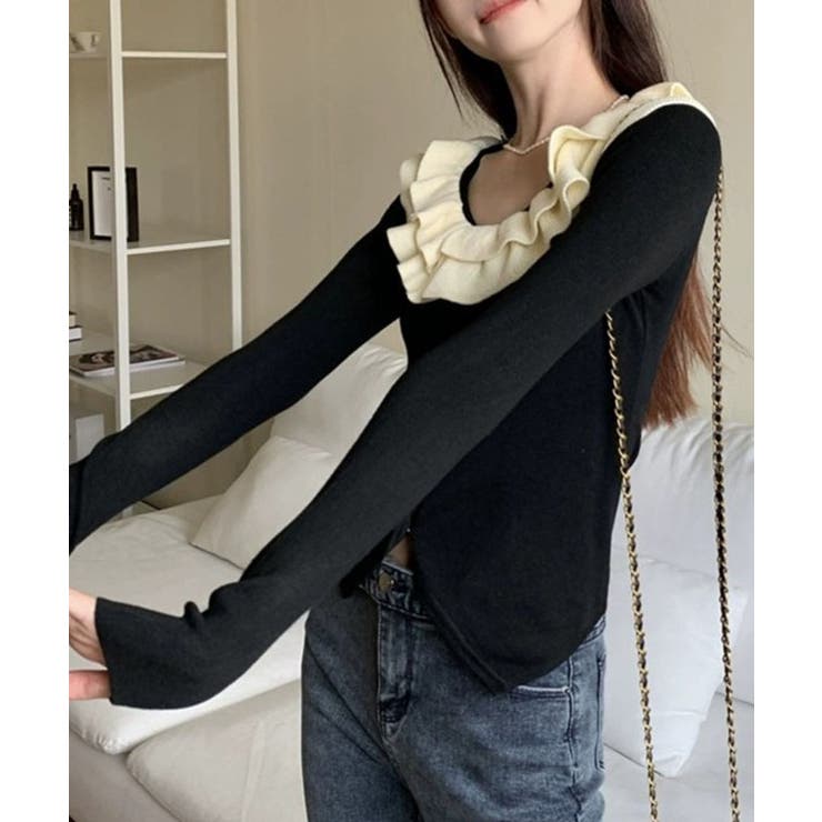 ダブル フリル 長袖 | レースレディース  | 詳細画像4 