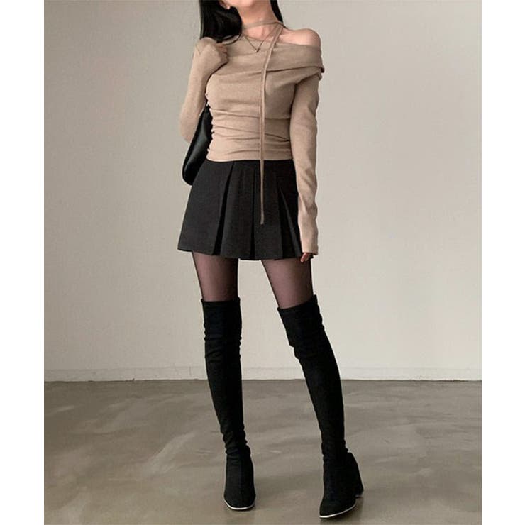 チョーカー付き オフショルダー ドレープ | レースレディース  | 詳細画像18 