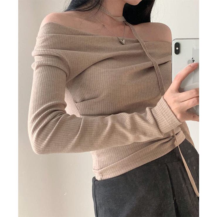 チョーカー付き オフショルダー ドレープ | レースレディース  | 詳細画像19 