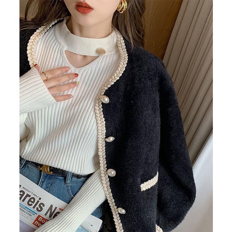 ボタン付き カットアウト リブ | レースレディース  | 詳細画像12 