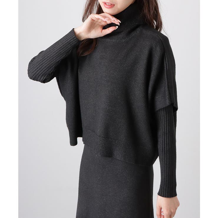 【2点セット】 クルーネック ニットワンピース&プルオーバー | レースレディース  | 詳細画像10 