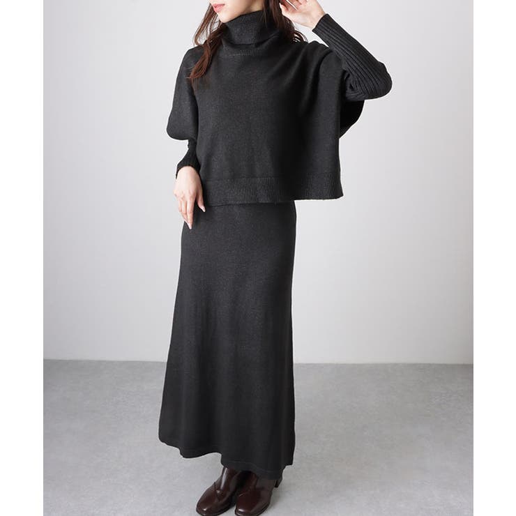 【2点セット】 クルーネック ニットワンピース&プルオーバー | レースレディース  | 詳細画像11 