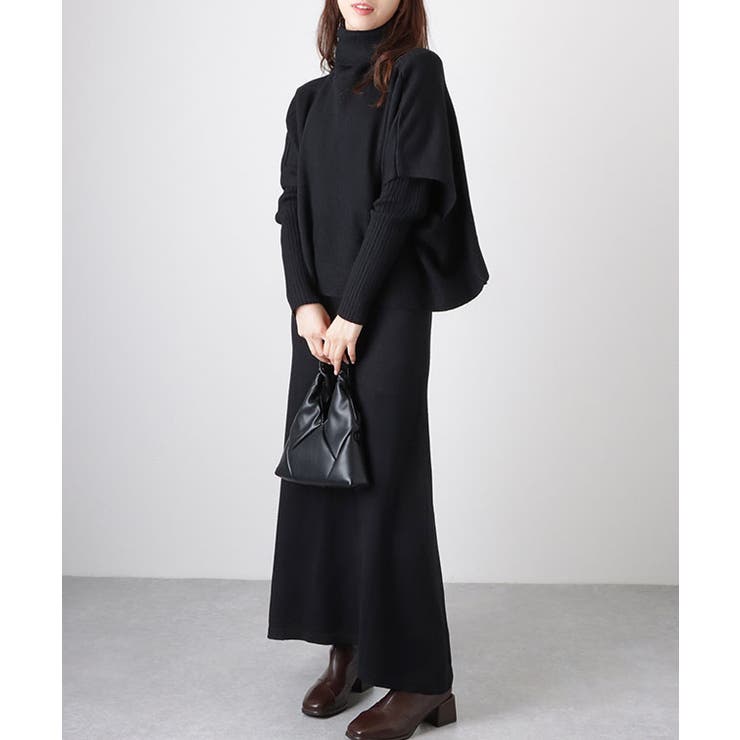 【2点セット】 クルーネック ニットワンピース&プルオーバー | レースレディース  | 詳細画像5 