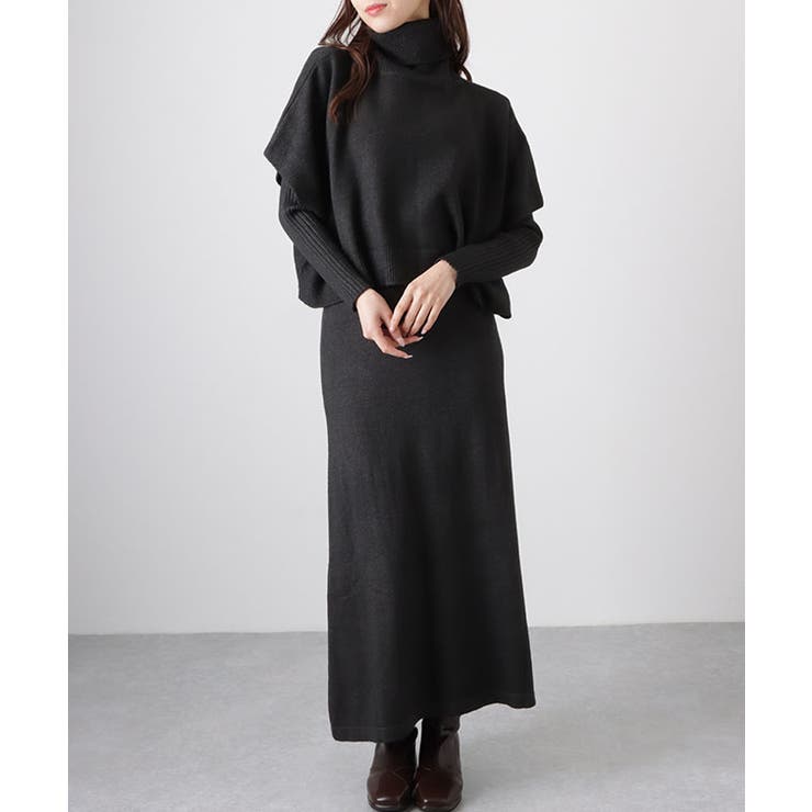 【2点セット】 クルーネック ニットワンピース&プルオーバー | レースレディース  | 詳細画像8 