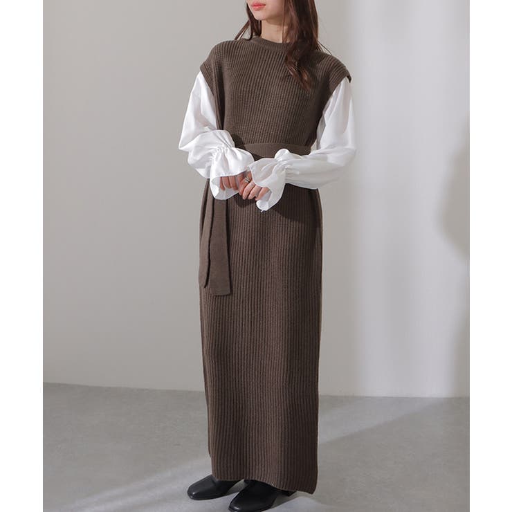 ベルト付き キャンディ袖 ドッキング | レースレディース  | 詳細画像15 