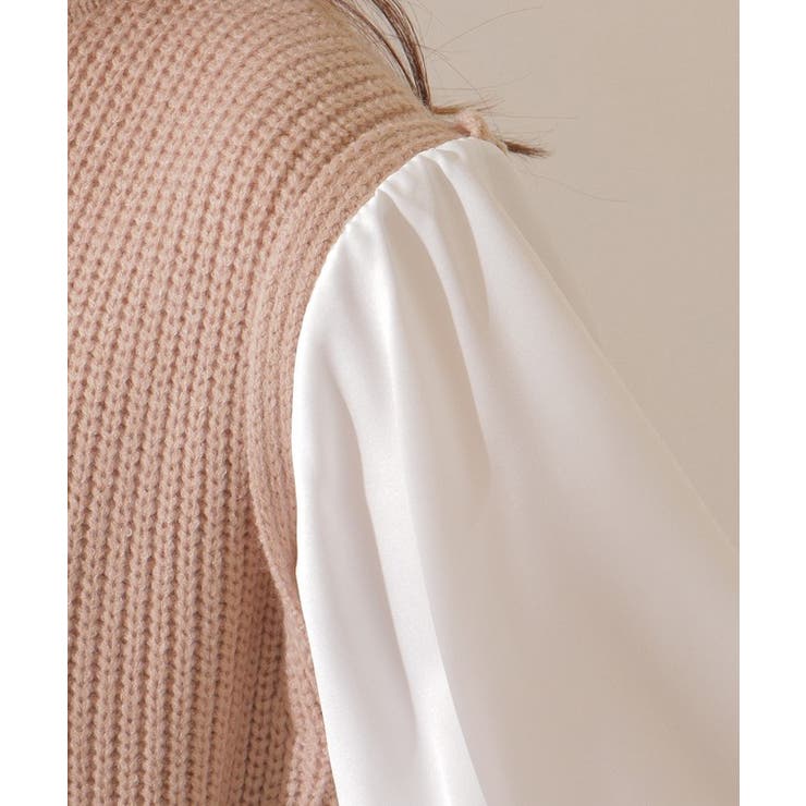 ベルト付き キャンディ袖 ドッキング | レースレディース  | 詳細画像18 