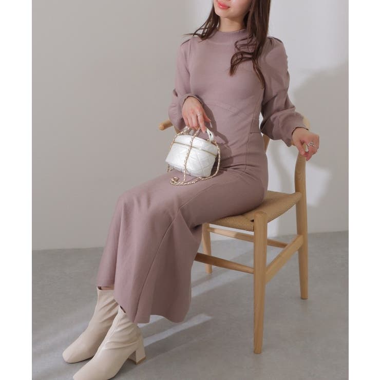 プチハイネック ギャザー袖 マーメイド | レースレディース  | 詳細画像17 