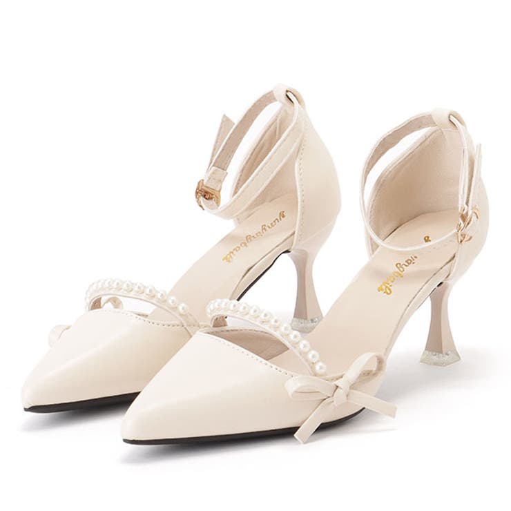 レザー調 ポインテッド パールライン | レースレディース  | 詳細画像1 