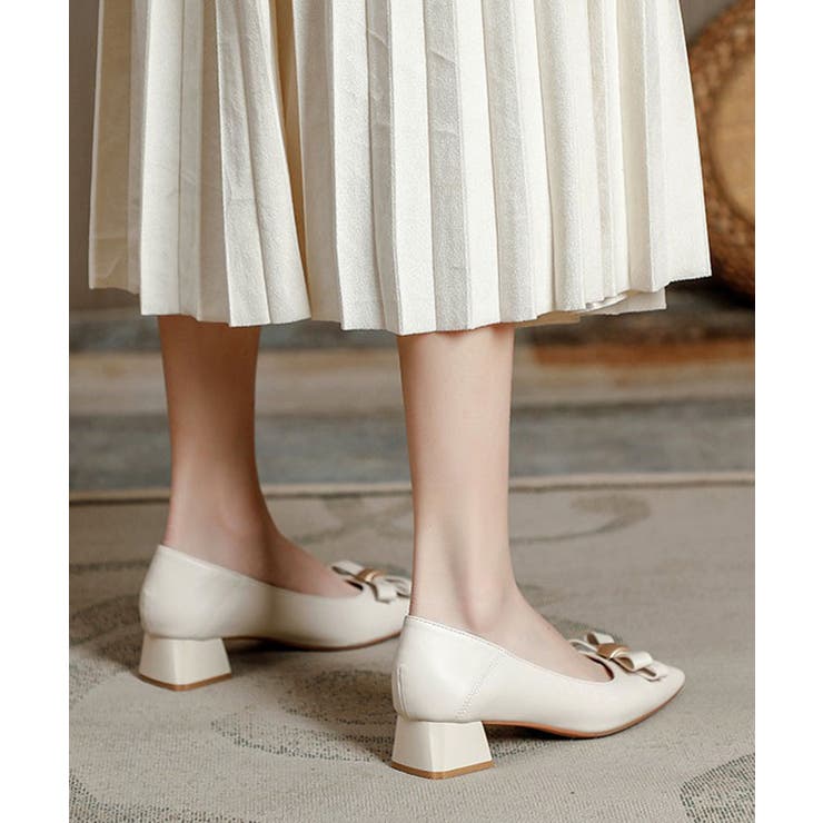 レザー調 クロスリボン チャンキー | レースレディース  | 詳細画像12 