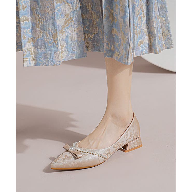 ボタニカル柄 パール ライン | レースレディース  | 詳細画像12 