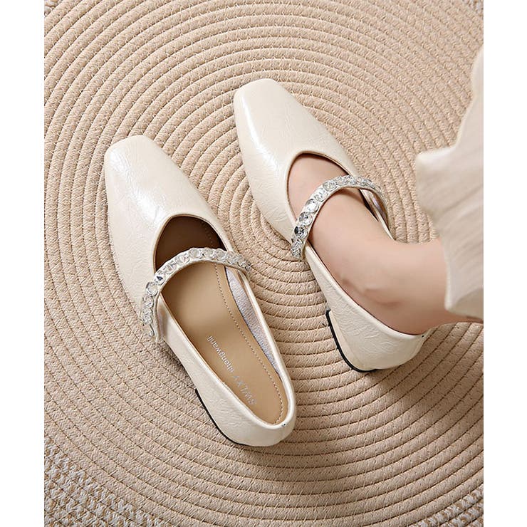 レザー調 ビジュー ストラップ付き | レースレディース  | 詳細画像12 