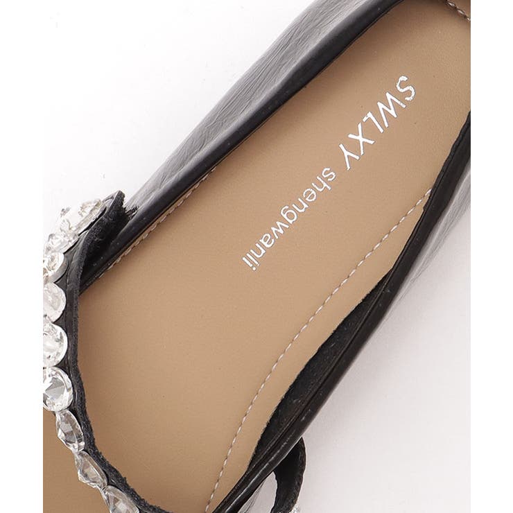 レザー調 ビジュー ストラップ付き | レースレディース  | 詳細画像18 