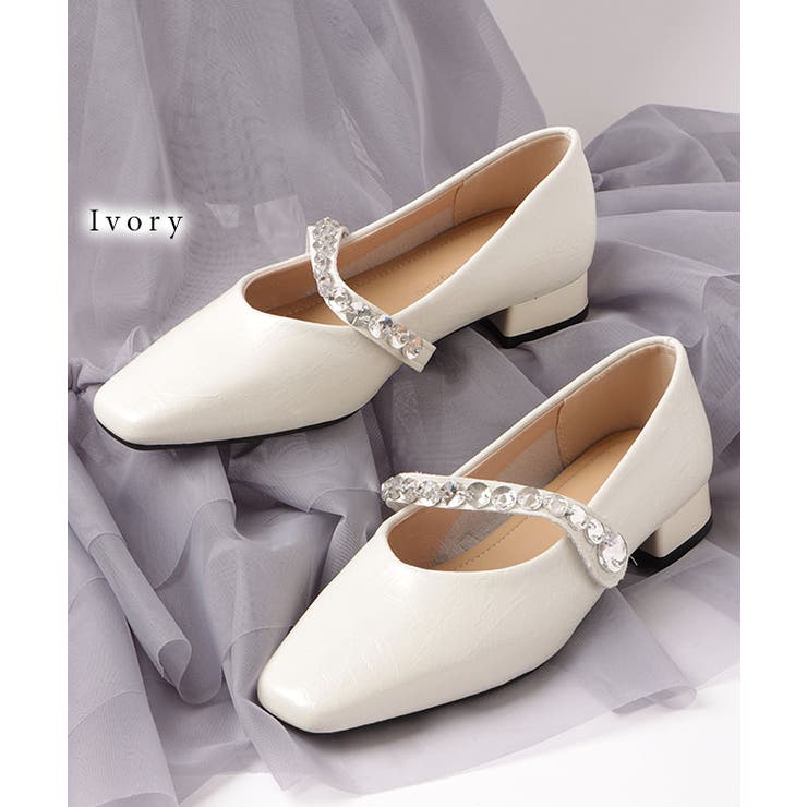 レザー調 ビジュー ストラップ付き | レースレディース  | 詳細画像8 