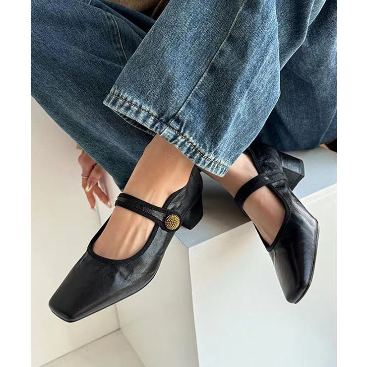 レザー調 スクエアトゥ ビジュー | レースレディース  | 詳細画像4 