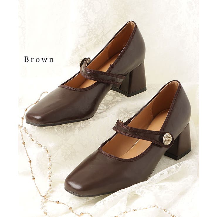 レザー調 スクエアトゥ ビジュー | レースレディース  | 詳細画像7 