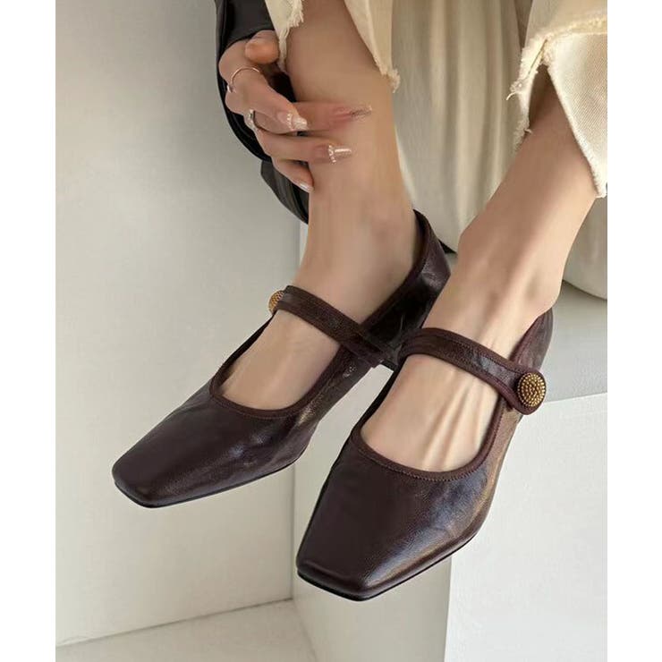 レザー調 スクエアトゥ ビジュー | レースレディース  | 詳細画像9 