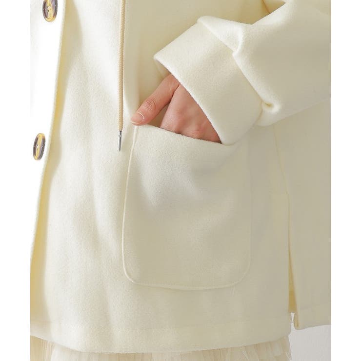 異素材 ウールライク フード付き | レースレディース  | 詳細画像18 